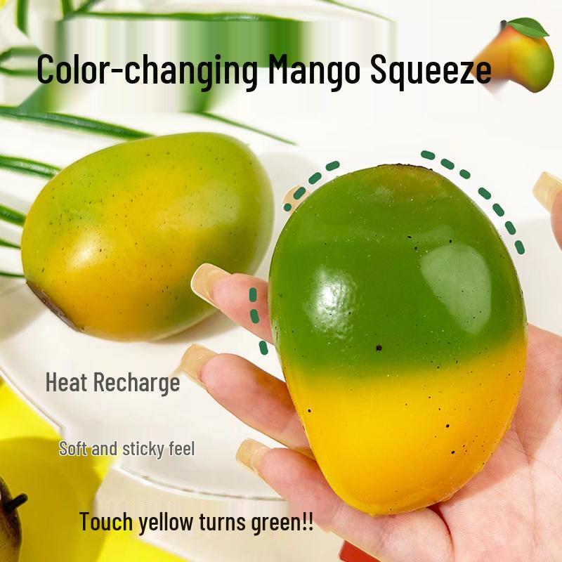 

Creative Mango Color-Changing Slow Rebound Stress Ball Toy for Kids