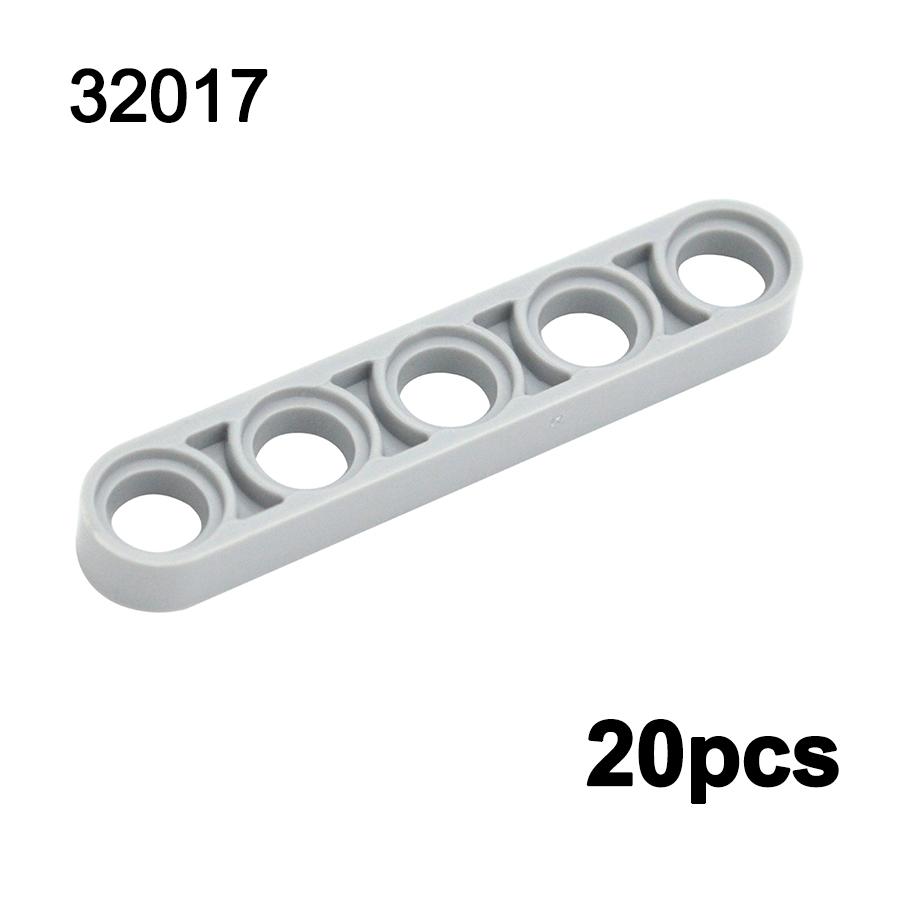 Technical Parts Moc Beam L-shape Thin with Axle Hole  DIY Building Blocks Accessories Toy Compatible 11478 32449 32017 Bricks