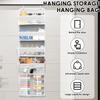 Door Hanging Organizer Nonwoven Over the Door Organizer with Movable Baby Diaper Caddy Large Capacity Hanging Storage Shelves