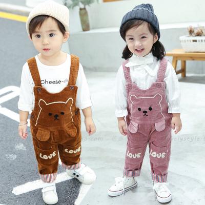 girls corduroy overalls