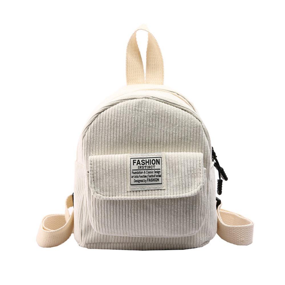 Portable Handbag Mini Backpack Solid Color Korean Style Mini Shoulder Bags Rucksack School Bags Outdoor