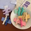 2pcs/set Candy Color Acrylic Wave Barrettes Irregular Girls Side Clip Bangs Clip  Kids Headwear