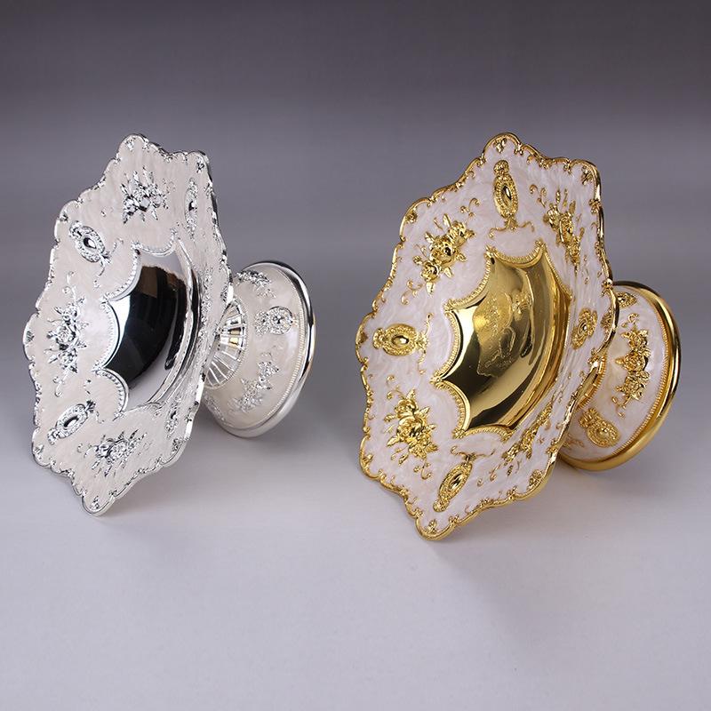 Hochwertige Legierung Snackteller Europäische Obstschale Snackteller Melonen-Fruchtbecher Snackteller KTV Tischdekorationszubehör