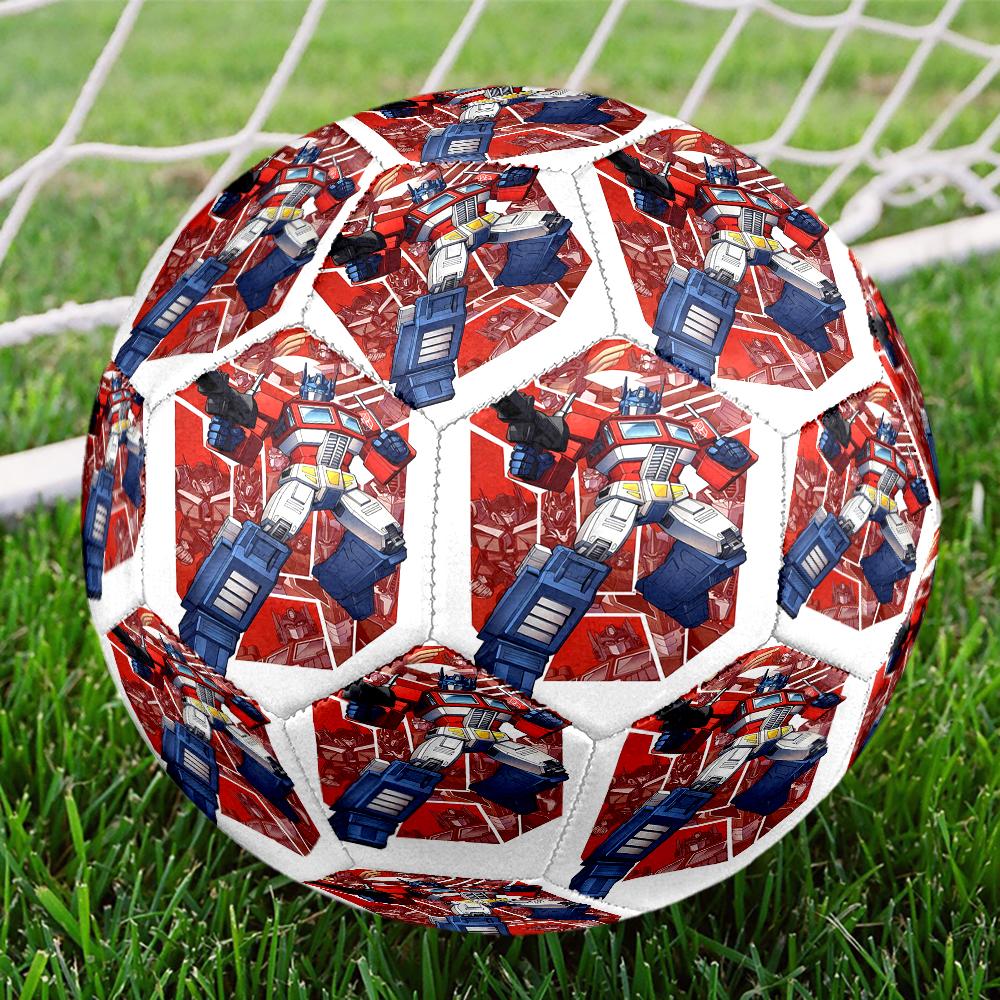 Pallone da Calcio Misura 5 Tema Transformers, Adatto Sia per Partite Indoor che Outdoor, un Regalo Adatto a Tutti.