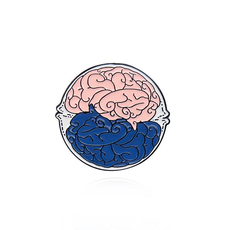 Fashion Bagua Series: Sun, Moon & Dolphin Creative Brooch