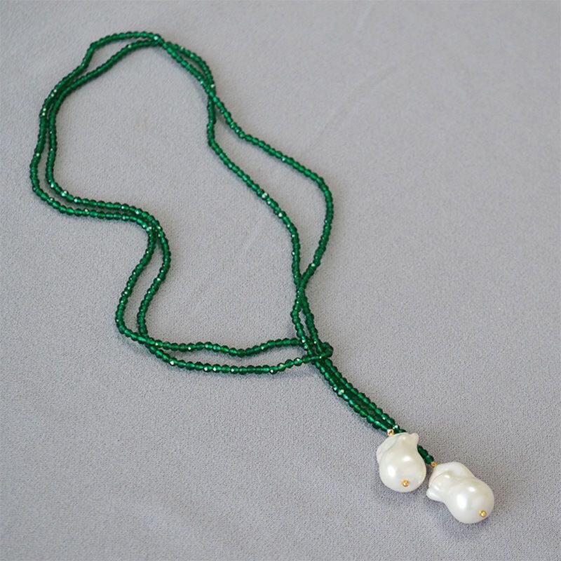 Long Multi Layered Pearl Necklace For Women Temperament Collar Chain Sweater Chain Necklaces Luxury Jewelry Accessories