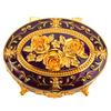 Metal Jewelry Box Vintage Zinc Alloy Decorative Easy To Maintain Keepsake Box for Necklace Earring