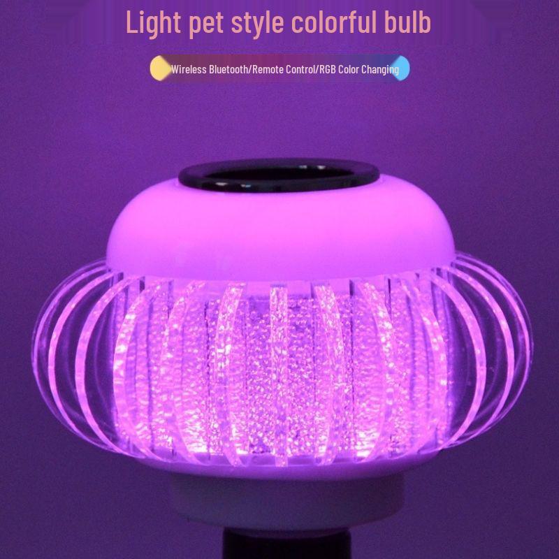 Colorful LED Bluetooth Speaker Bulb with Remote - Music RGB Light for KTV Stage Colorful Crystal Bluetooth Music Lantern
