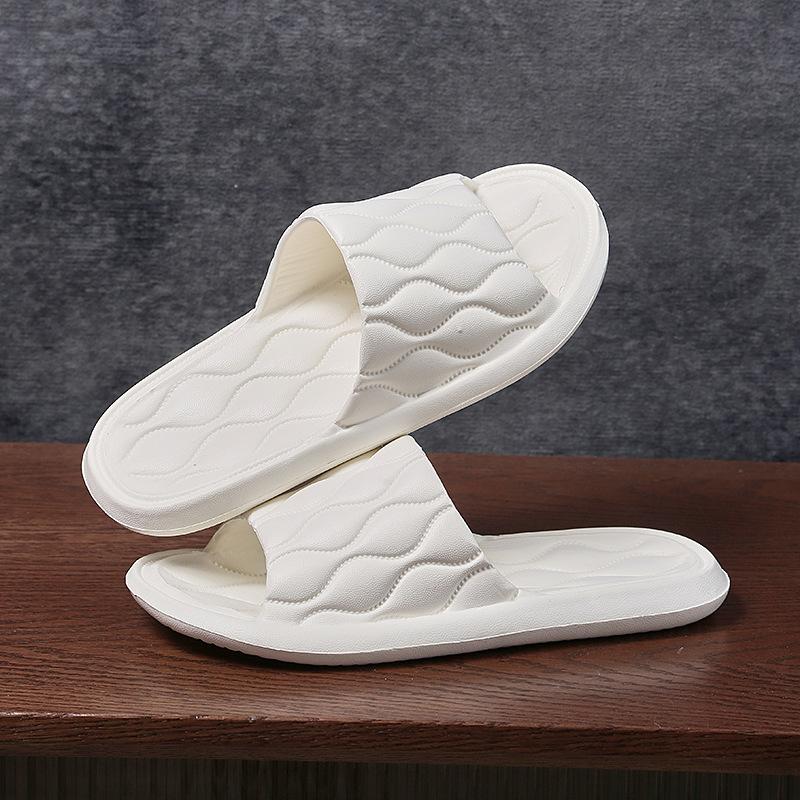 Slippers women wear outside summer home thick-soled hotel indoor bathroom non-slip bath sandals men