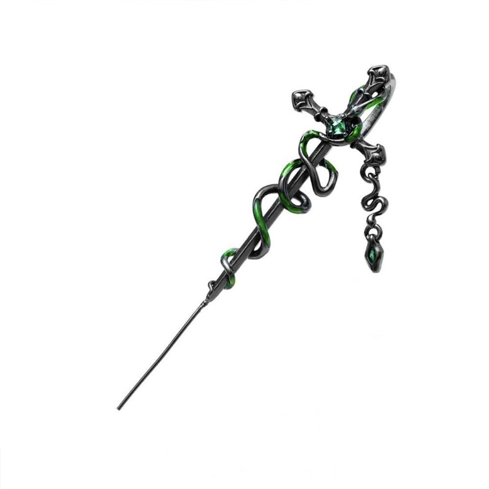 1 PIÈCE Piercing Oreille Aiguille Serpentine Givrée Noir et Blanc Nouveau Style Gothique Bijoux pour Hommes et Femmes Cadeau de Fête