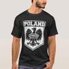 Polnischer Adler Wappen Emblem Polen T-Shirt 100% Baumwolle Rundhals Sommer Kurzarm Freizeit Herren T-Shirt Größe S3XL