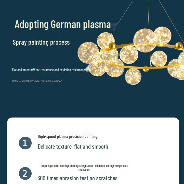 Nordic Modern Minimalist Luxury Starlight Chandelier for Living Room, Dining Room & Bedroom - Model 021L