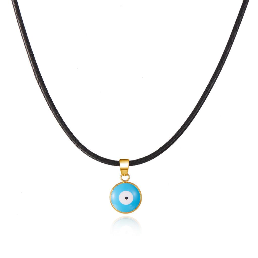 Fashion Eye Pendant Necklace With Alloy Chain For Women