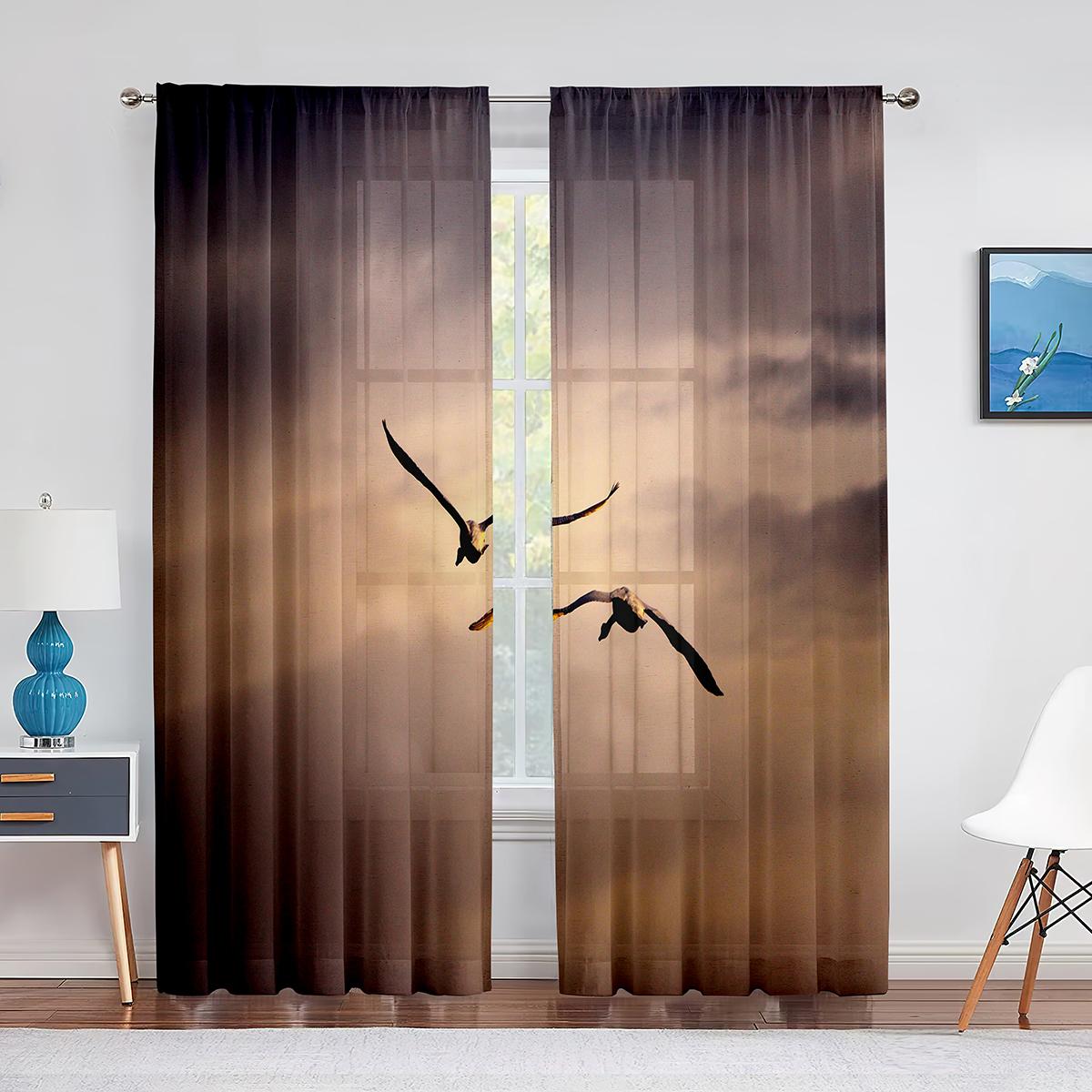 Птичья стая в небе — фото 14