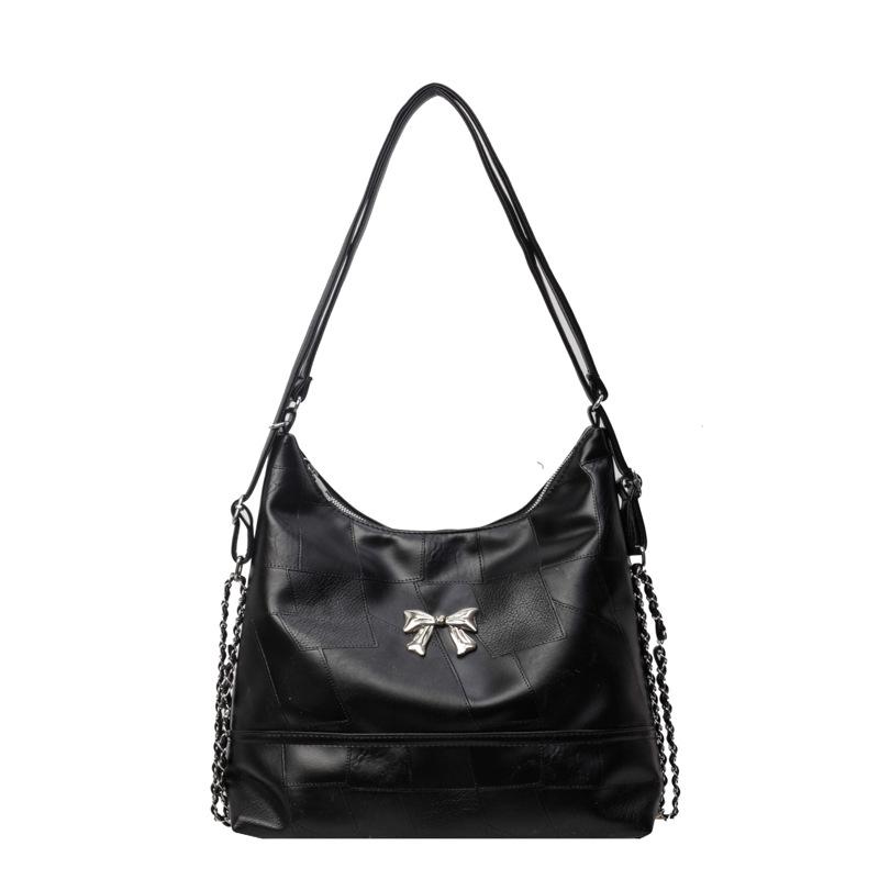 Korean Aesthetic Bow Shoulder Bag - Trendy, Niche Design, Versatile Underarm Tote