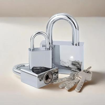 Stainless Steel Padlock Household Locks Anti-theft Anti-pick Locks Dormitory Waterproof Rustproof Locks Lockers