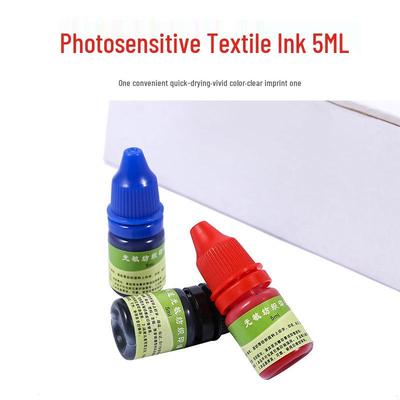 Photosensitive Textile Ink - 5ml Bottle for Fabric Stamping On Children's Clothing