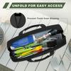 Multiple Compartments Grill Tool Organizer Waterproof BBQ Tool Storage Bag  BBQ Accessories Storage