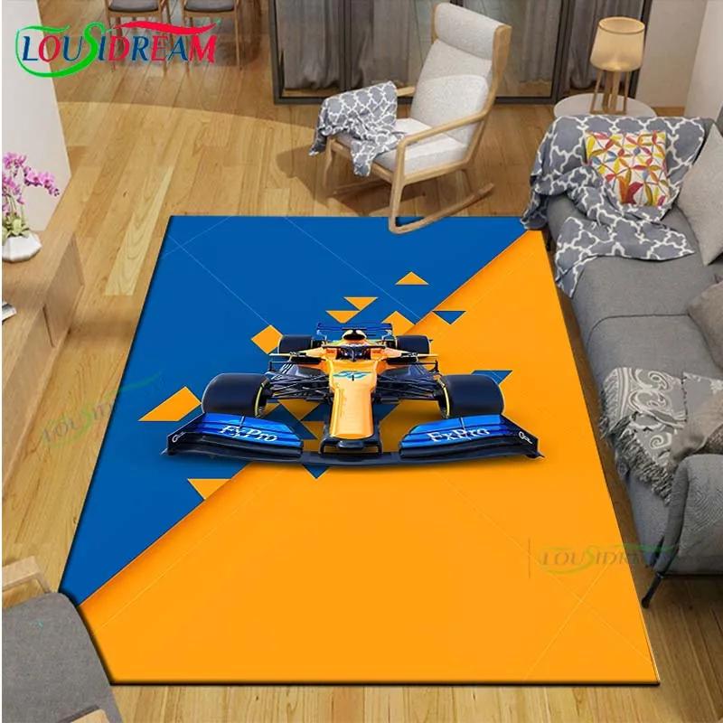 3D Racing Car Decor Carpet Non Slip Rug for Balcony, Bedroom, Kitchen & Coffee Table Stylish Floor Mat & Gift