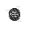 Car Engine Start Stop Button Cover Real Carbon Fiber Sticker For VW Volkswagen Bora