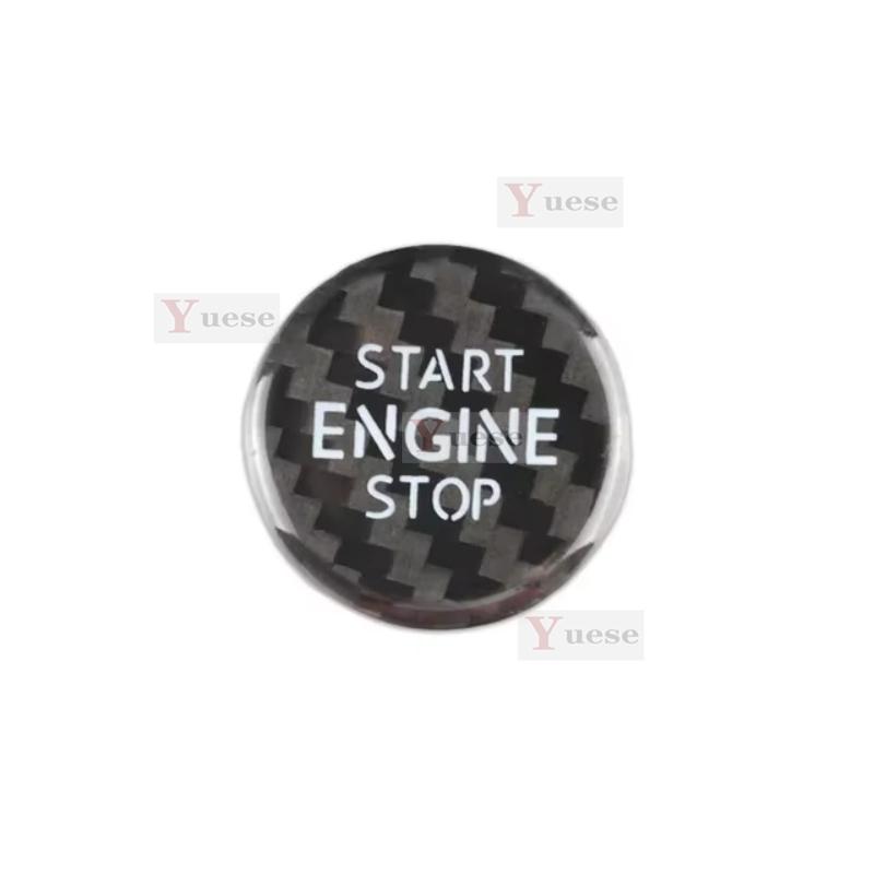 Car Engine Start Stop Button Cover Real Carbon Fiber Sticker For VW Volkswagen Bora