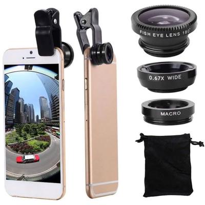 3 In 1 Mobile Phone Fisheye Lens, Mobile Phone Lens Magnifying Glass For Outdoor Adventure, Insect Magnifying Lens Suitable For