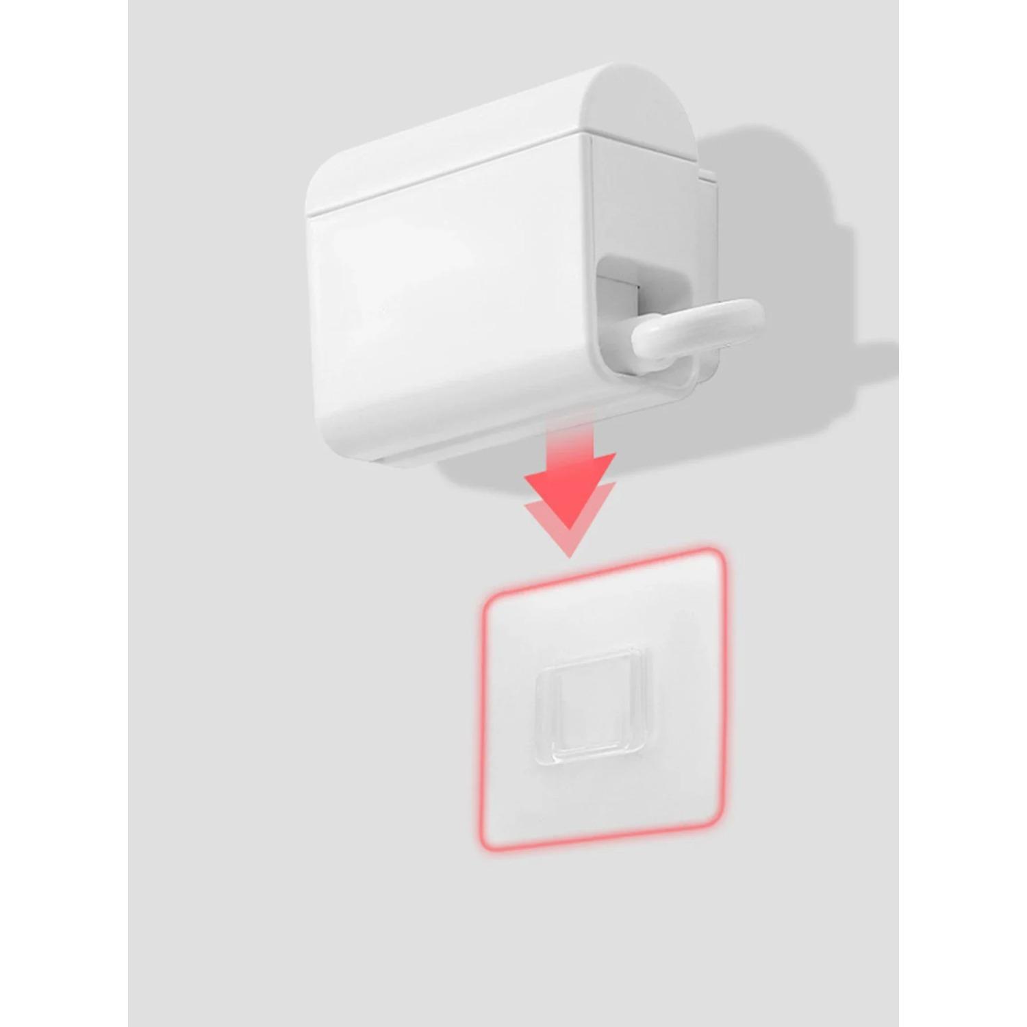 

Настенный держатель для зубной пасты Аксессуары для ванной комнаты Держатель для дозатора зубной пасты Самоклеящийся водонепроницаемый органайзер для зубных щеток none