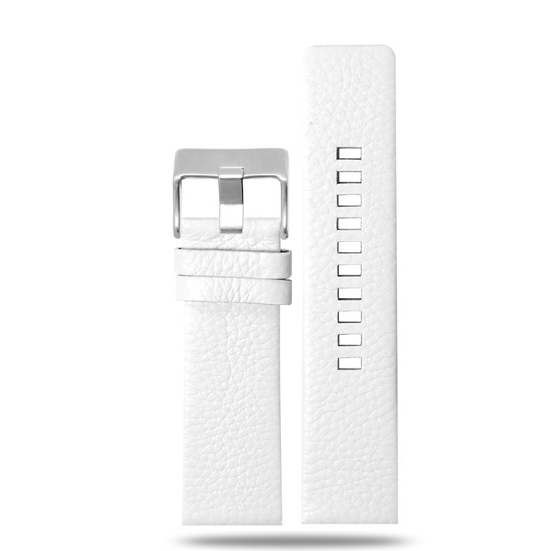 Hochwertiges Weiches Kalbslederarmband Herrenkette Für Diesel DZ1089 DZ1123 DZ1132 Ersatz Konvexes Armband 30*22mm 30mm*20 28*20mm Schwarz