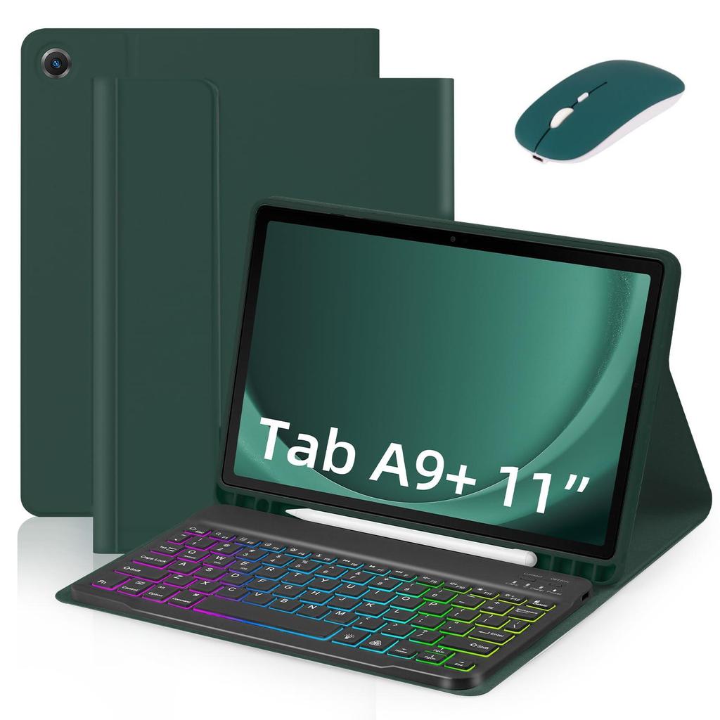 Bluetooth Keyboard Protective Leather Case for Samsung Tab A9+ & A11+ 11-inch S9FE A8