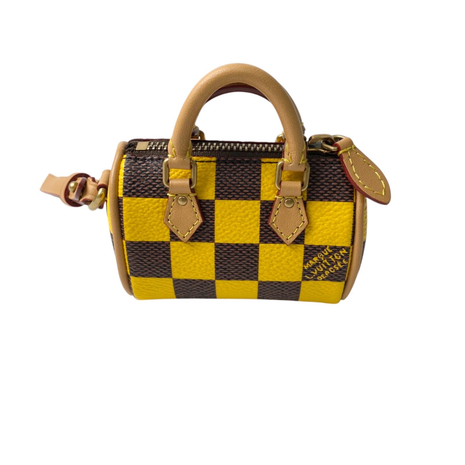 

Вжитий гаманець LOUIS VUITTON жовтий/Коричнева шкіра Жіночий