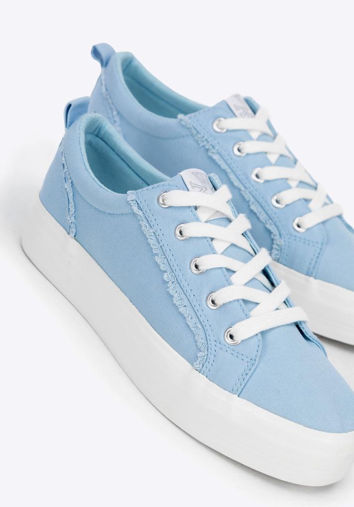 Sneakers da Donna in Tessuto Blu Wittchen