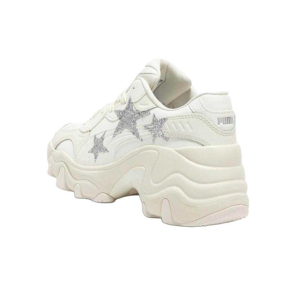 Puma Pulsar Wedge Star Frosted Ivory Silver Women Sneakers Cream 398675-01