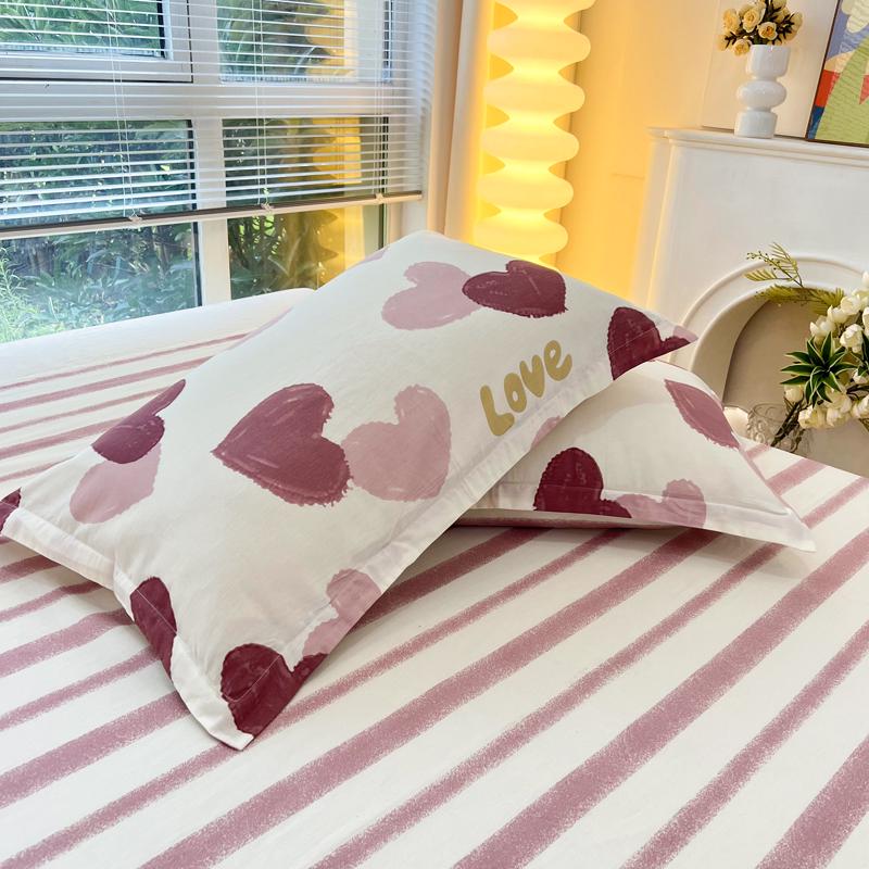 Set of Two Pure Cotton Pillowcases, 48x74cm - Pillow Core Covers [Pair Only]