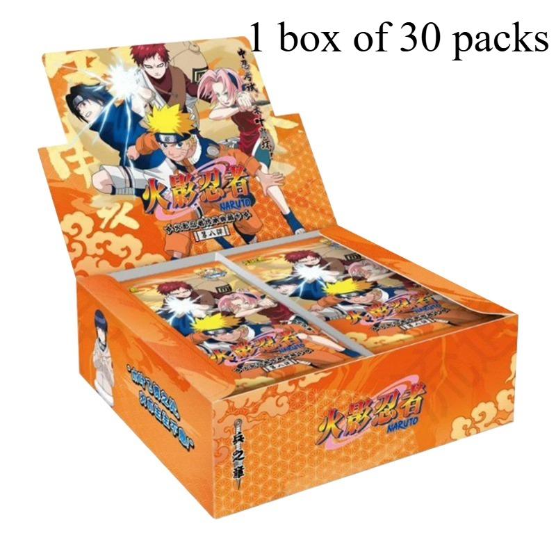 

New Naruto Card Box, Cartoon Card Reinforcement Package, Sasuke Collection, Flash Cards, Toys, Birthday Gifts фиолетовый