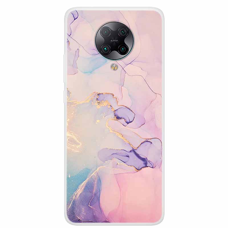 For Poco F2 Pro Case 6.67'' Clear Marble Soft TPU PocoF2 Pro F 2 F2Pro Phone Cover For Xiaomi Poco F2 Pro Shells Cartoon Fundas