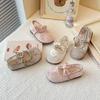 Kinder Ballerinas Schuhe Mädchen Spitze Prinzessin Schuhe Baby Schüler Weiche Sohle Schuhe für Kinder Party Auftritt