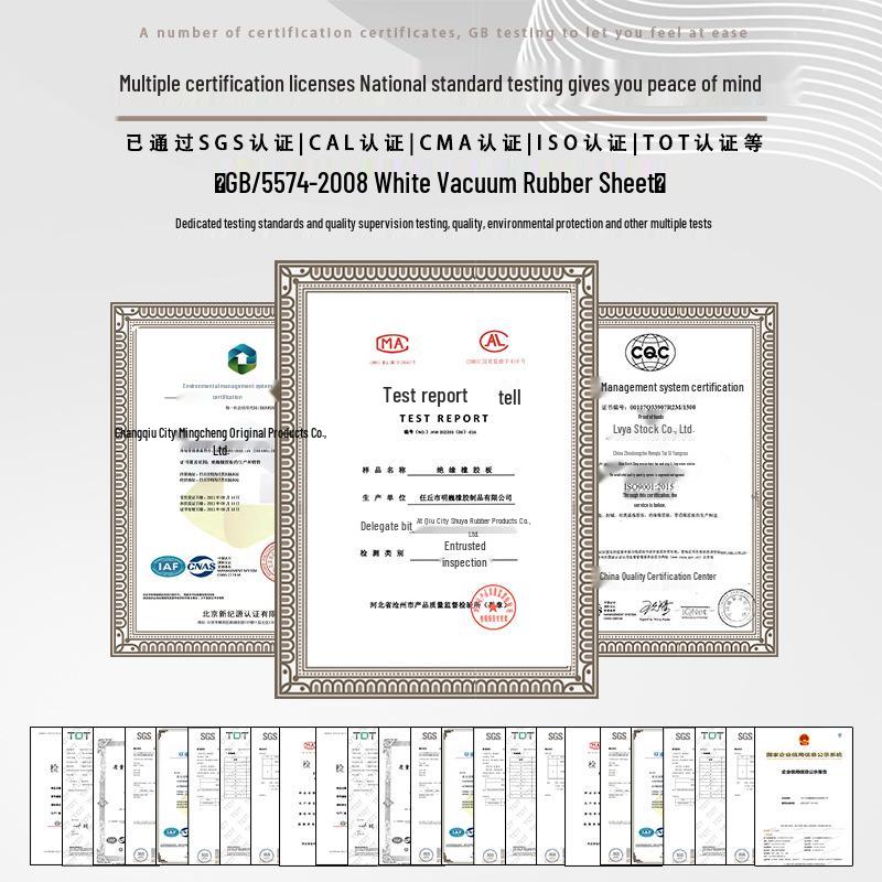 White Rubber Sheet: Acid & Alkali Resistant, Food-Grade, Wear-Resistant for Sandblasting Rooms.