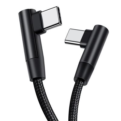 90 Degree Power Delivery Data Line PD 60W USB C To USB Type C Cable Right Angle Fast Charging