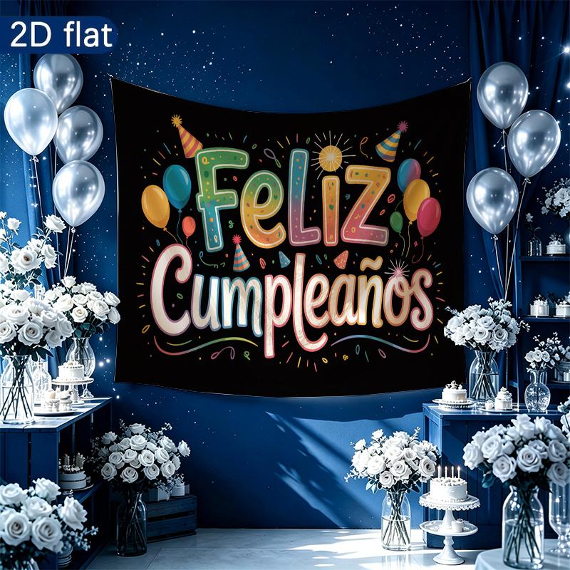 1pc 2D Flat Party Banner - Studio Photo Prop