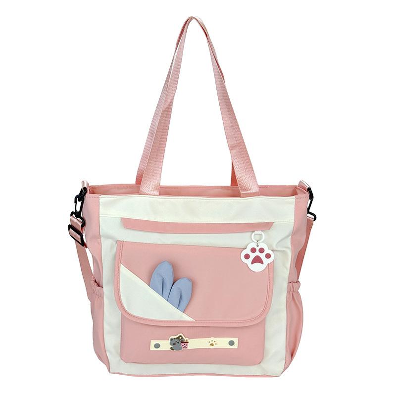Passende Farbschultertasche Damen Neue Vielseitige Klasse Nachhilfe Student Messenger Bag Große Kapazität Trend Rucksack für Damen