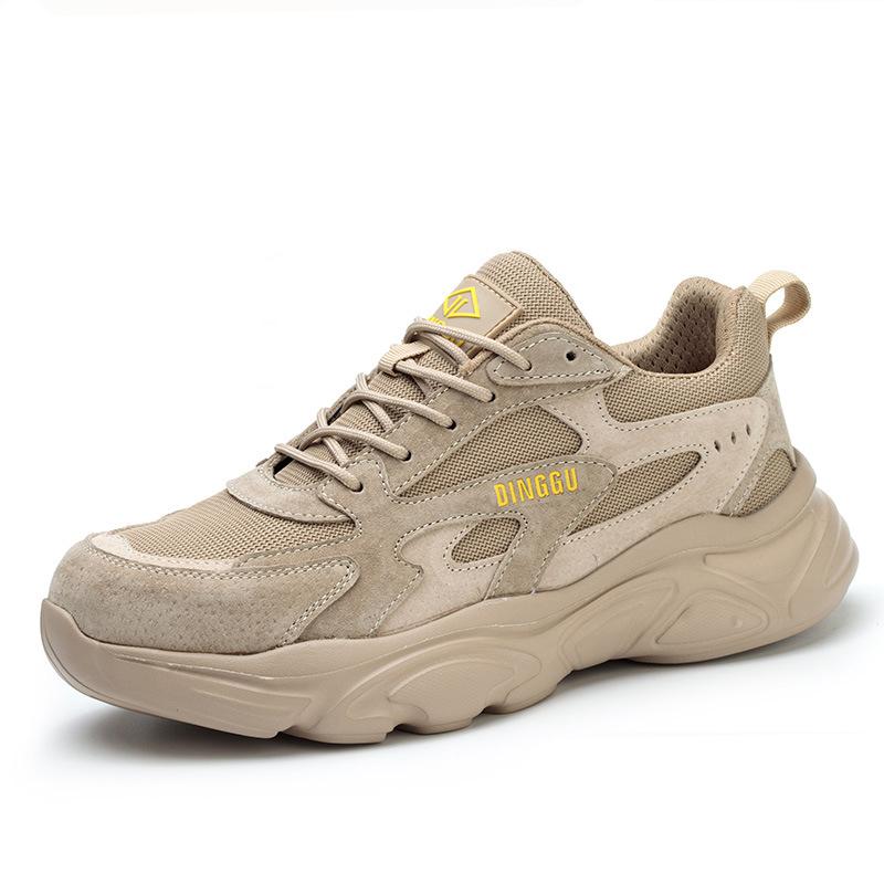 Copriscarpe in acciaio traspiranti casual da uomo scarpe antinfortunistiche da lavoro stivali di sicurezza estivi calzature sicure estive per lavoratori all'aperto proteggere