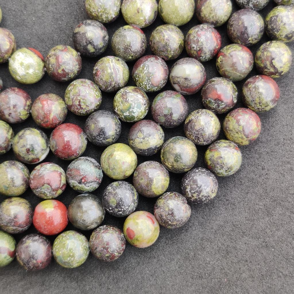 Natural Dragon Blood Jasper Beads, Natural Crystal Beads Stone, Gemstone Round Loose Energy Healing Beads, 6 MM 8 MM 10 MM Size Beads.