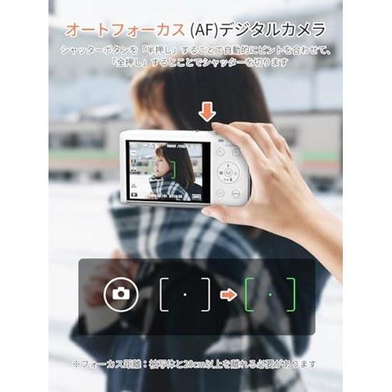 AiMike Digital Camera That Can Send Smartphones 5K WIFI Transfer Function 72 Million Pixels Comes 64GB microSD Card 16x Zoom Autofocus LED Light Large