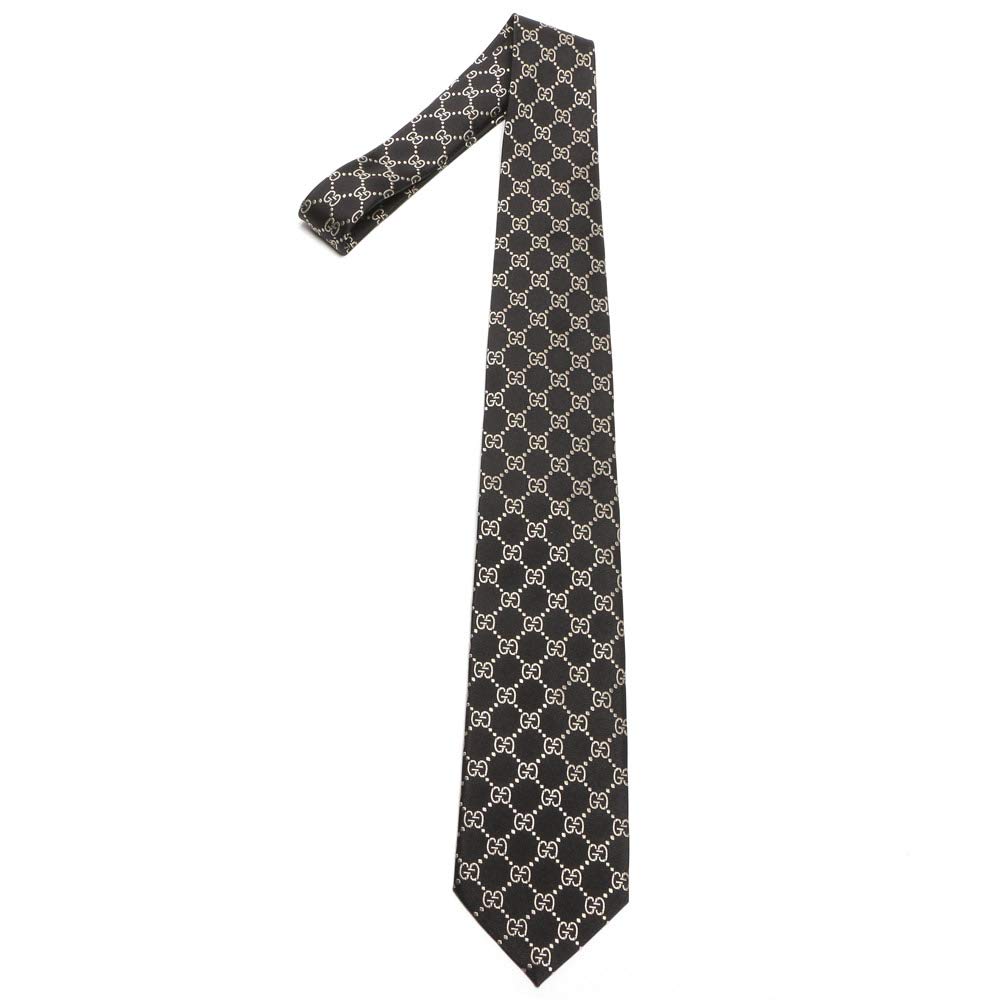 Silk GG Pattern Tie BLACK Black [Gucci] 100% [GC4996951079] / - [Item]