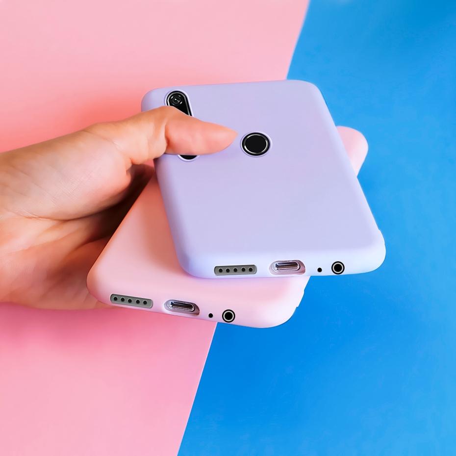 For Cover Huawei P Smart Z Case Plain Silicone Soft TPU Phone Case For Huawei P Smart Z PsmartZ Psmart Z STK-LX1 STK LX1 6.59"