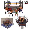 High-quality Plastic Wrestler Action Figure Set For Children's Play Includes 4 Wrestlers And A Four-sided Arena