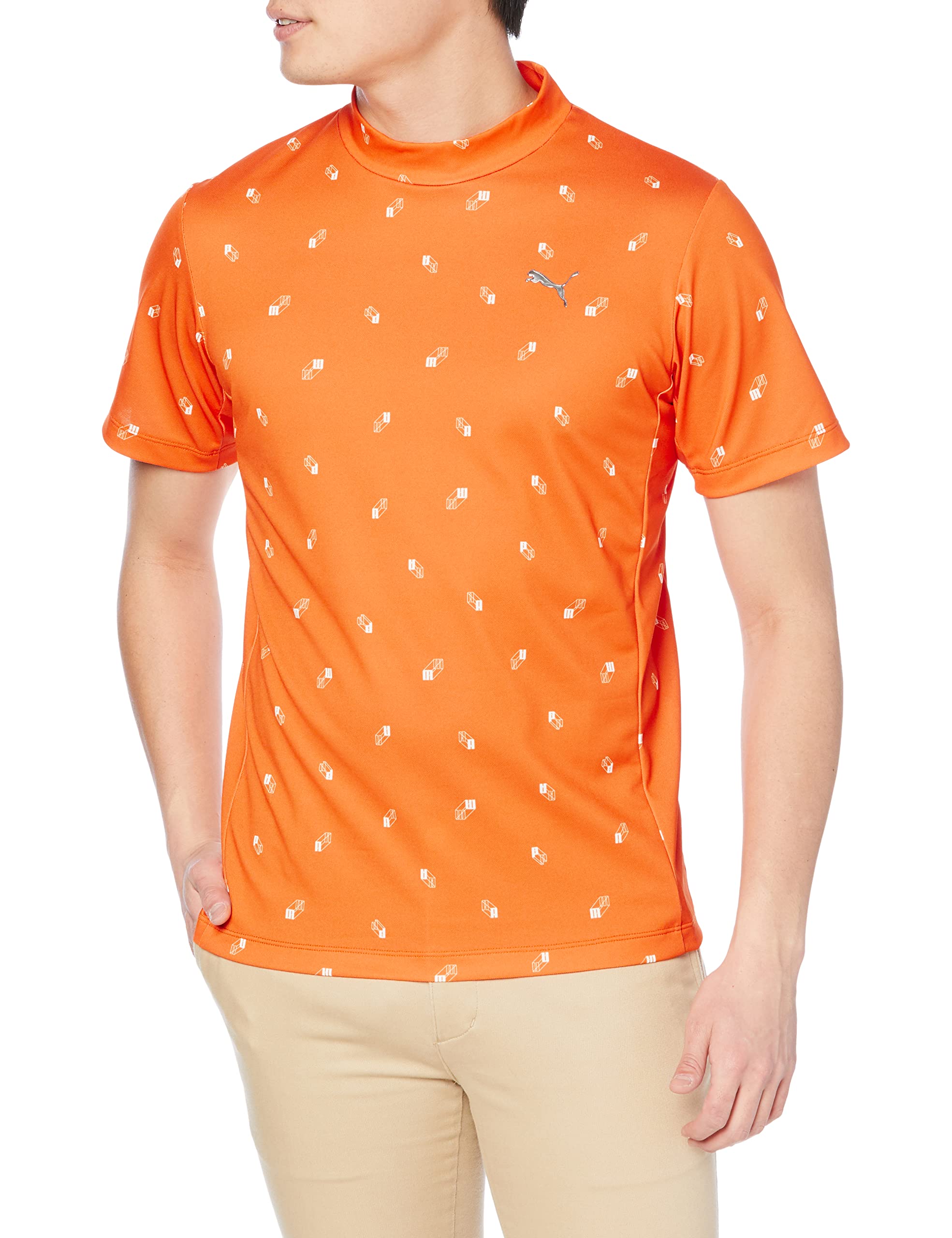 

Гольф 3D Короткий Воротник-стойка Яркий L [PUMA] Футболка, Гольф, Логотип, Рукав, Футболка, Мужской, Оранжевый,
