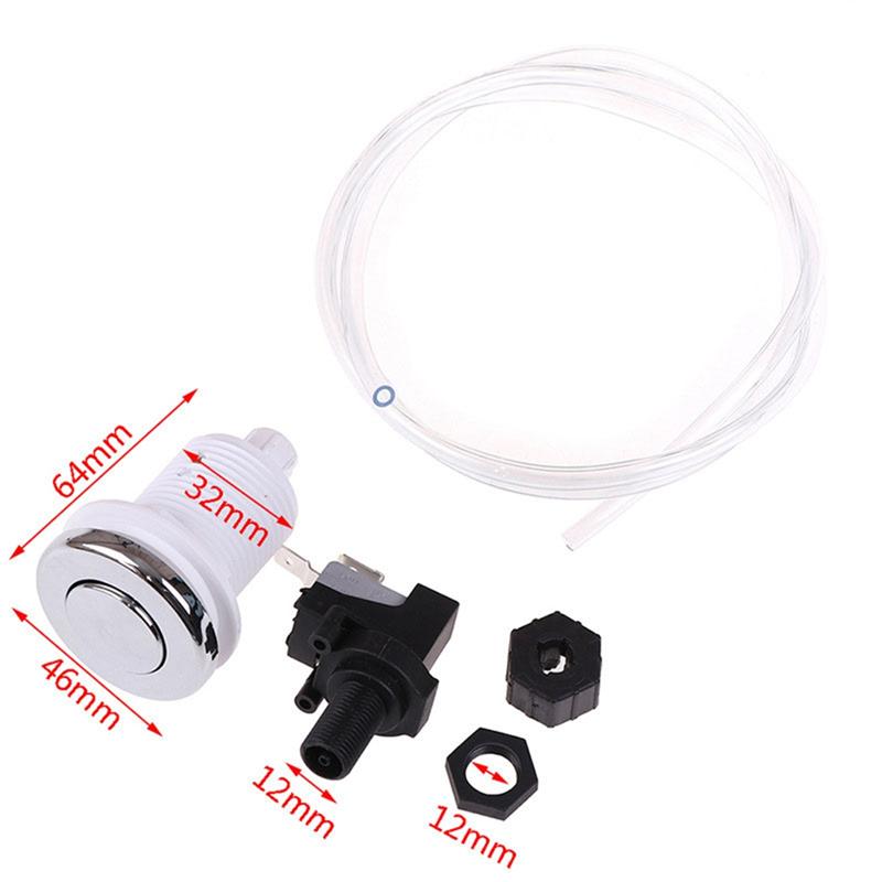 Fresh Spa Waste Push Button Knob Bath Spa Tubing Kits For Home Tools Air Pressure Switch Swimming Pools Air Switch Push Button