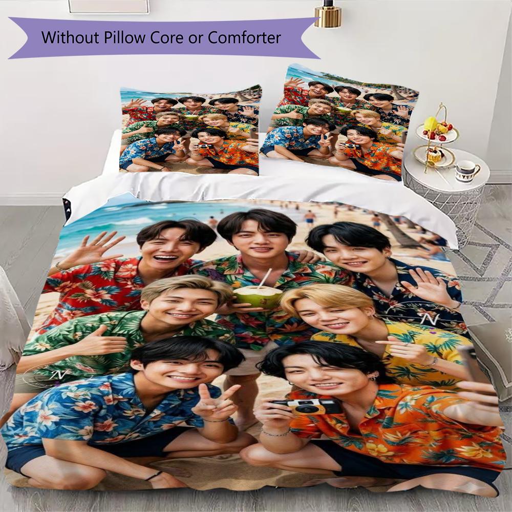 Hawaiian Floral Summer Bedding Without Core 1 Duvet Cover 2 Pillowcase Without Core Christmas Birthday Gift Duvet Cover And Pillowcase