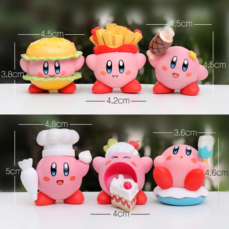 Kirby Anime Game Figurine Cake Decoration Ornament Collection.